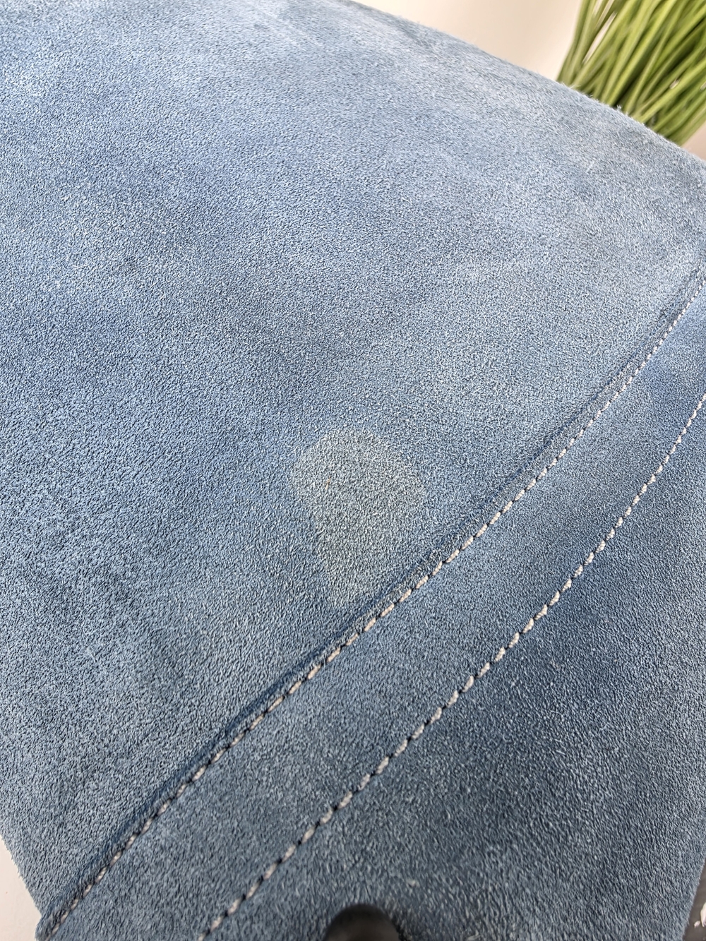 Coach Hobo 1419 Blue Suede Shoulder Shoulder Crossbody Rare Bag - Picture 13 of 14